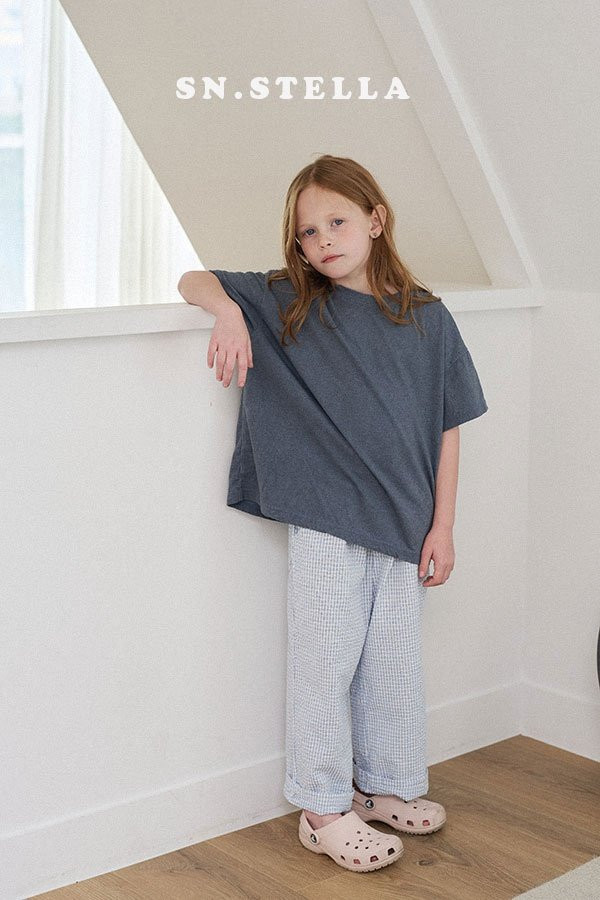 Sn.stella - Korean Children Fashion - #minifashionista - Pigment Plain Tee - 12
