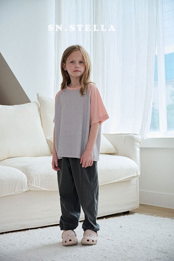Sn.stella - Korean Children Fashion - #minifashionista - Pigment Raglan Tee - 8