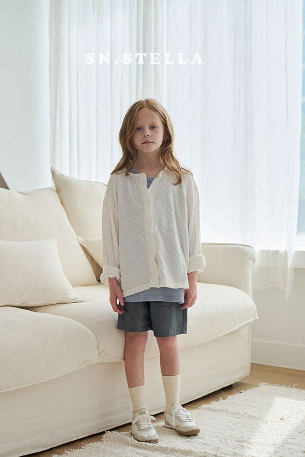 Sn.stella - Korean Children Fashion - #prettylittlegirls - Eyelet Cardigan - 10