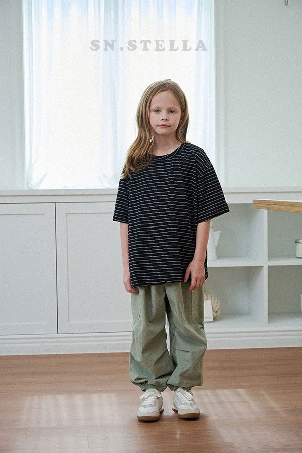 Sn.stella - Korean Children Fashion - #prettylittlegirls - Linen Stripe Tee - 11