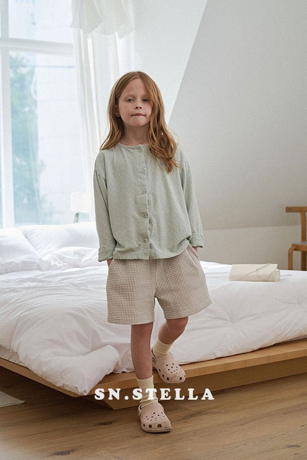 Sn.stella - Korean Children Fashion - #prettylittlegirls - Check Half Pants - 8