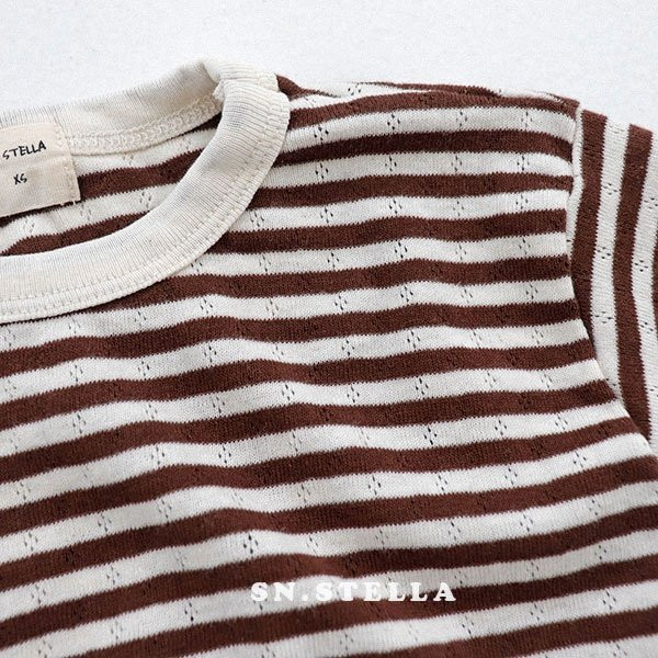Sn.stella - Korean Children Fashion - #stylishchildhood - Eyelet Tee - 5