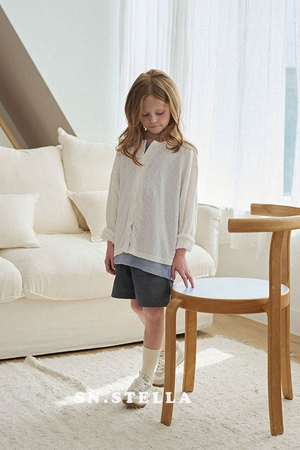 Sn.stella - Korean Children Fashion - #todddlerfashion - Eyelet Cardigan - 11
