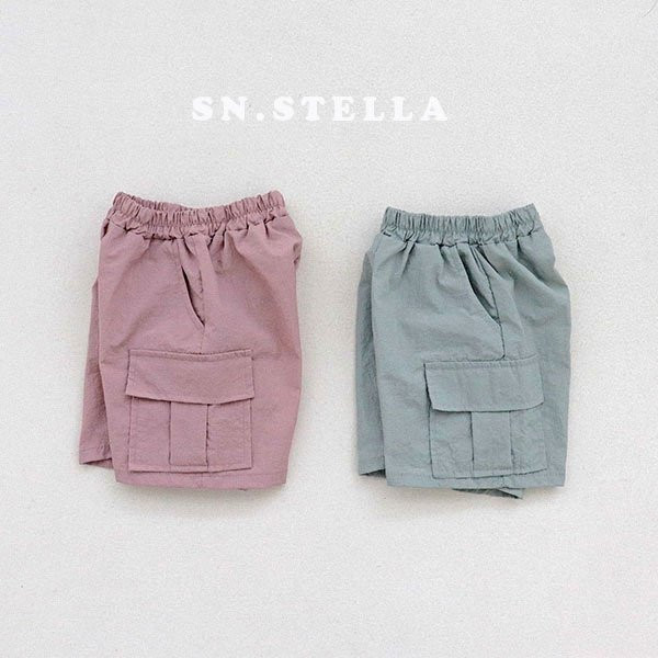 Sn.stella - Korean Children Fashion - #todddlerfashion - Light Cargo Pants