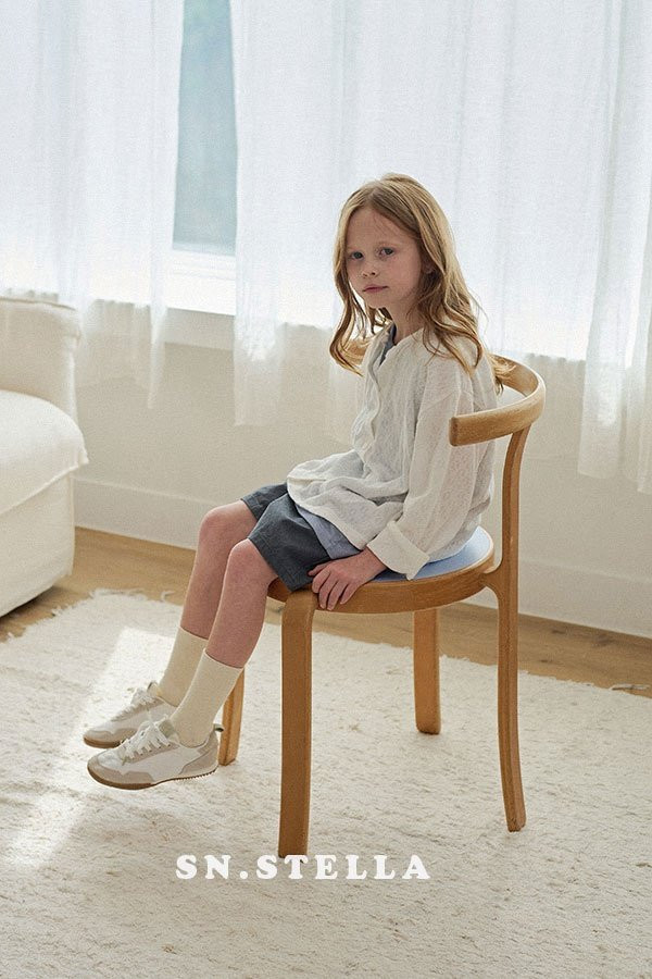 Sn.stella - Korean Children Fashion - #toddlerclothing - Eyelet Cardigan - 12