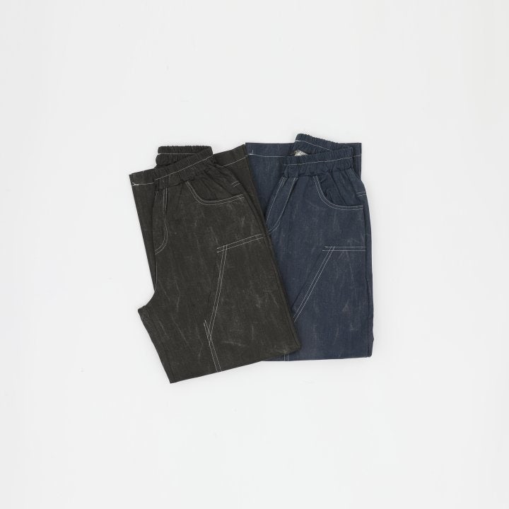 Sol At Luna - Korean Children Fashion - #magicofchildhood - Washing Wide Denim Pants