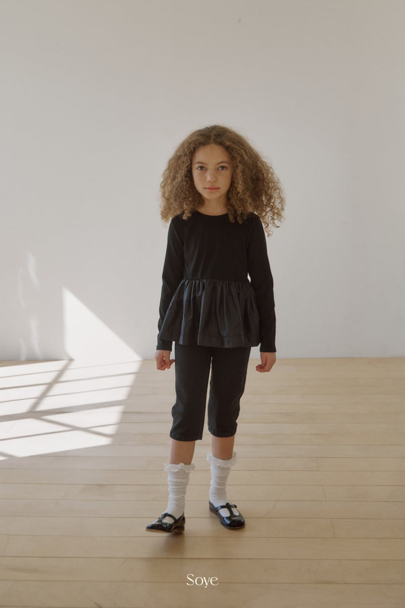 Soye - Korean Children Fashion - #childrensboutique - Denim Capri Pants - 2