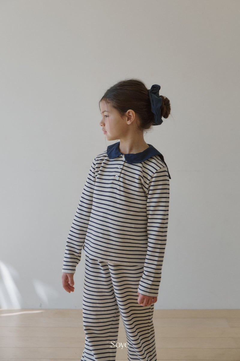 Soye - Korean Children Fashion - #kidsshorts - Penny Stripe Set - 3