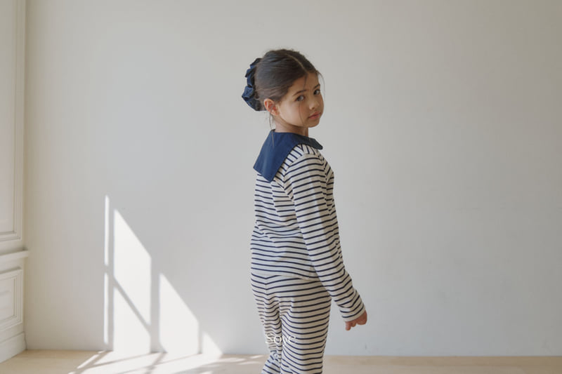 Soye - Korean Children Fashion - #kidsshorts - Penny Stripe Set - 4