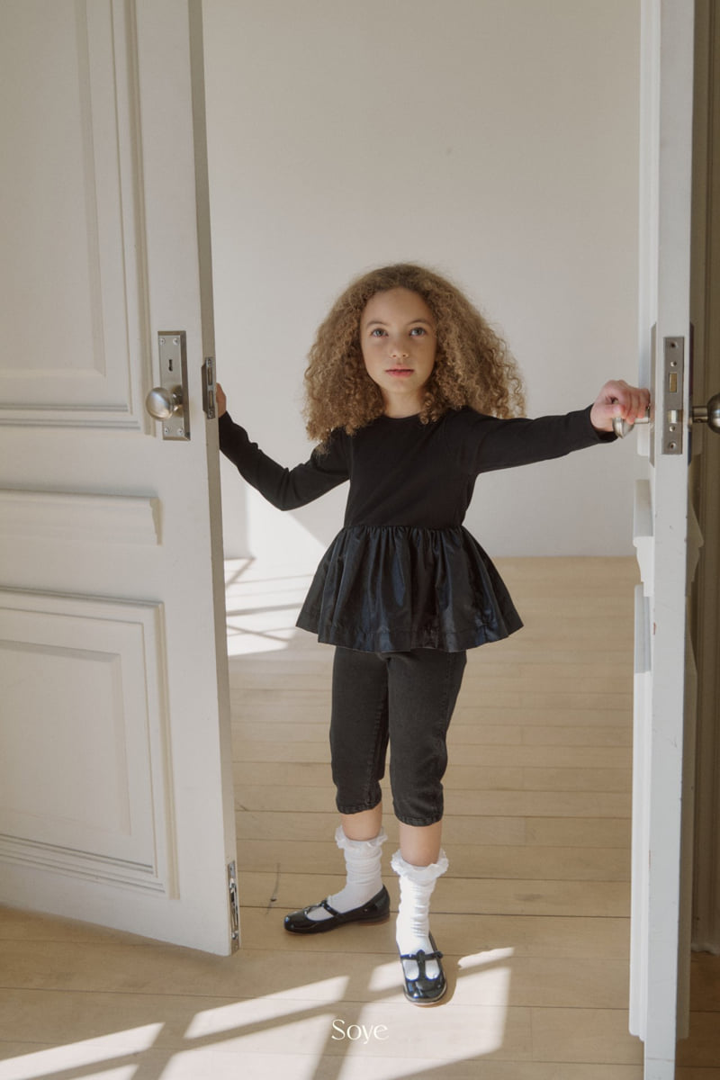 Soye - Korean Children Fashion - #kidzfashiontrend - Denim Capri Pants - 8