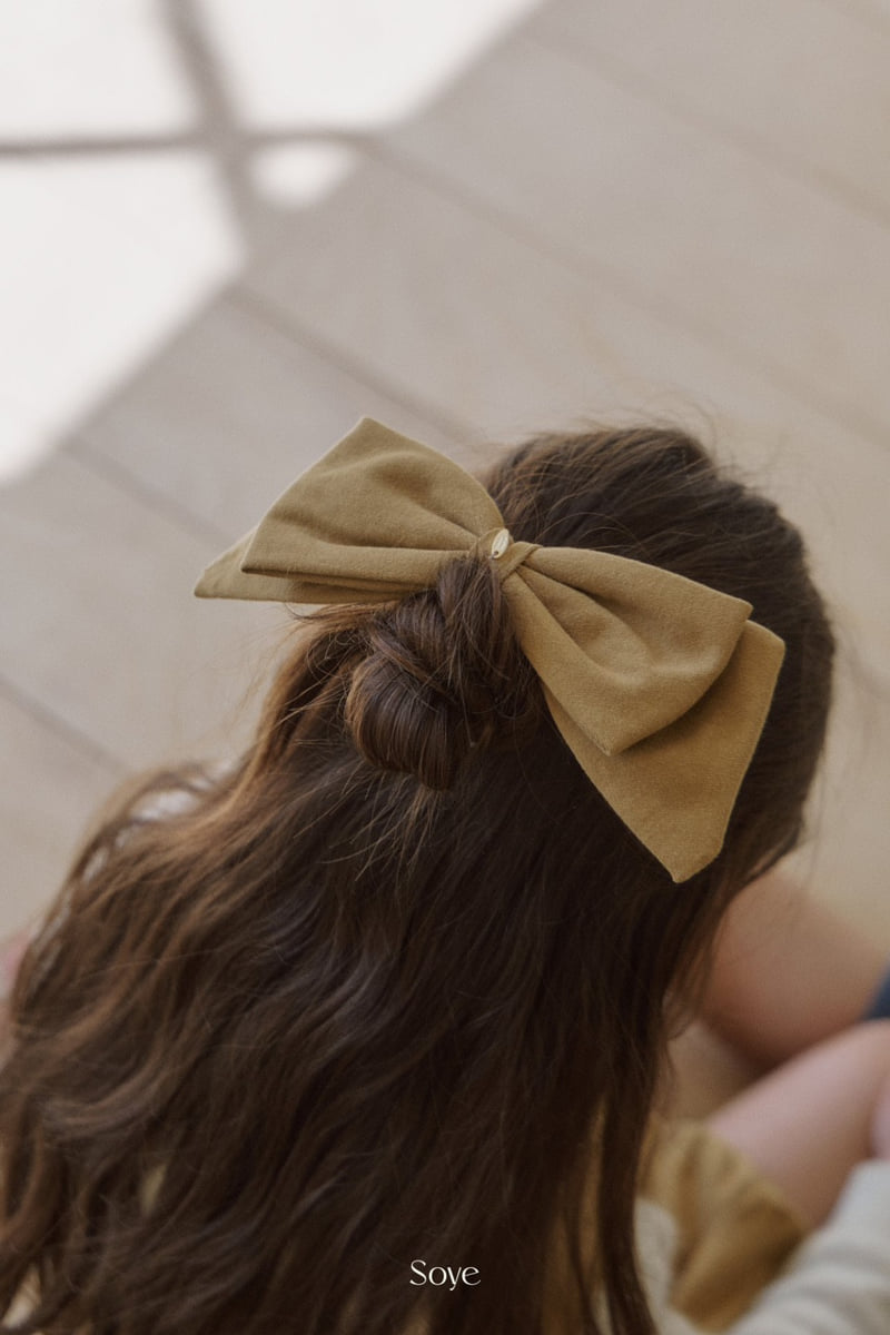 Soye - Korean Children Fashion - #kidzfashiontrend - Peach Big Ribbon Pin - 2