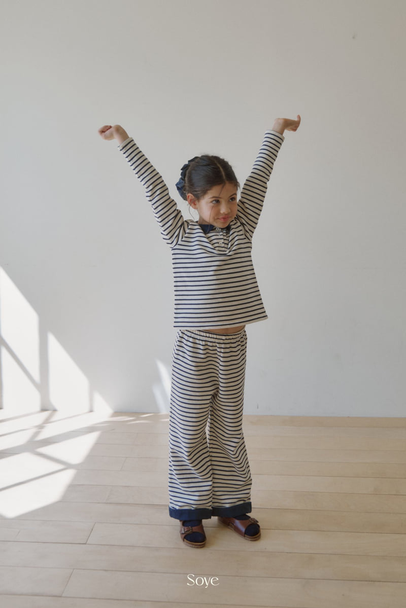 Soye - Korean Children Fashion - #littlefashionista - Penny Stripe Set - 7