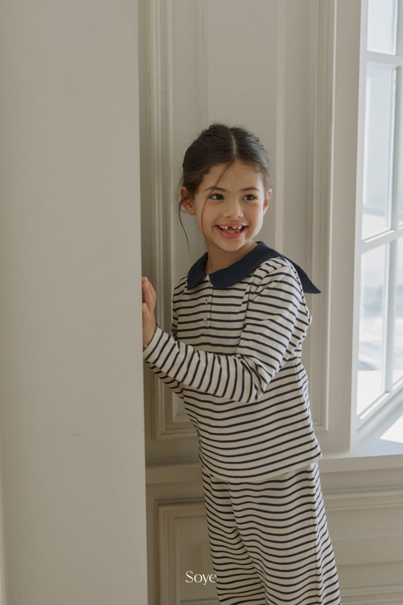 Soye - Korean Children Fashion - #magicofchildhood - Penny Stripe Set - 8