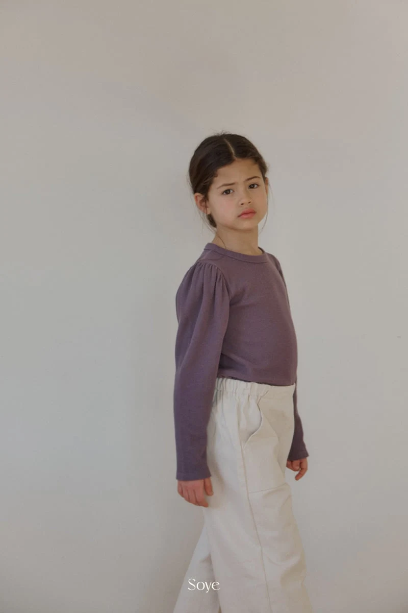 Soye - Korean Children Fashion - #todddlerfashion - Waffle Puff Tee - 4