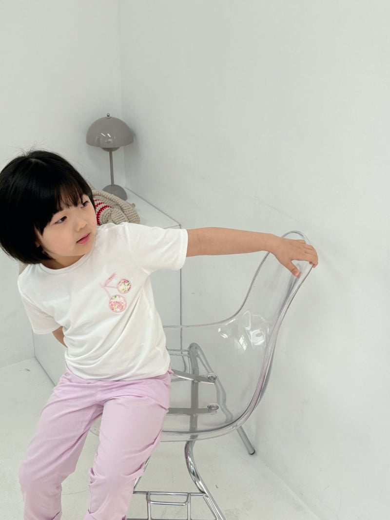 T.j - Korean Children Fashion - #stylishchildhood - Rose Patch Tee - 4