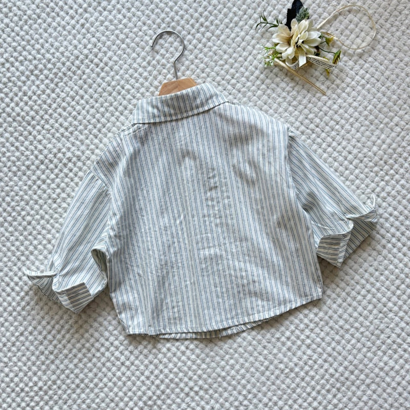 T.j - Korean Children Fashion - #childofig - Penguin Stripe Shirt - 3