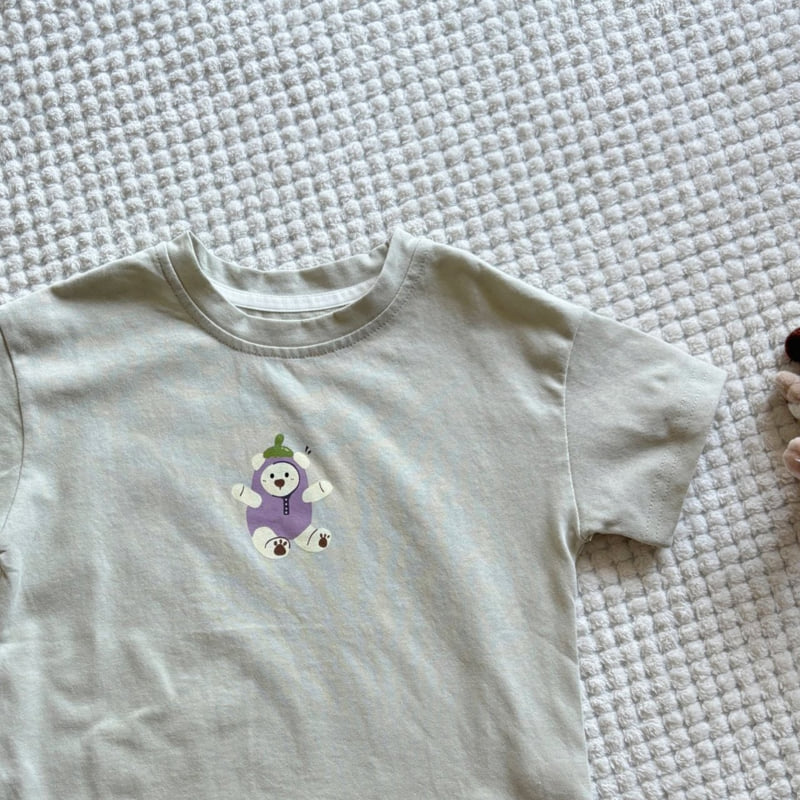 T.j - Korean Children Fashion - #childofig - Egg Plant Tee - 2