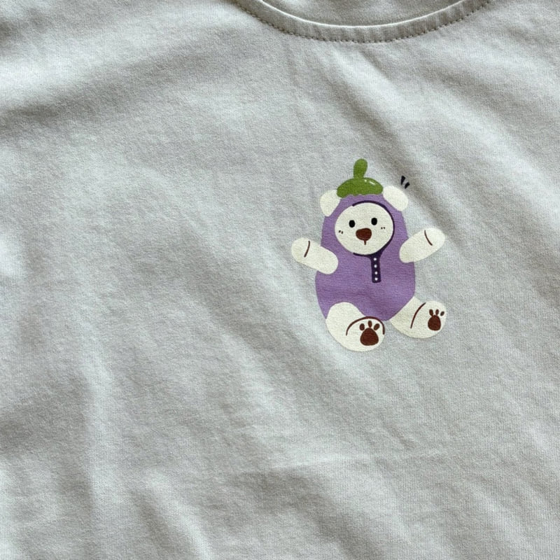 T.j - Korean Children Fashion - #childofig - Egg Plant Tee - 3