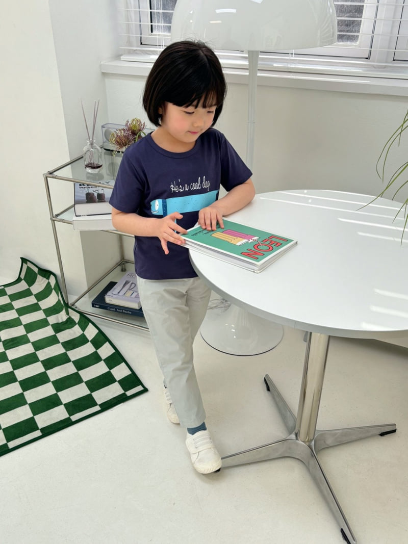 T.j - Korean Children Fashion - #childrensboutique - Blue Puppy Short Sleeve Tee - 6