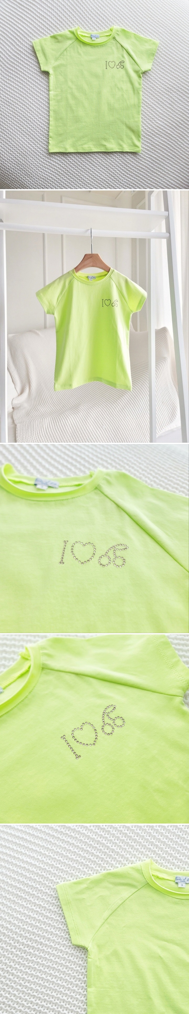 T.j - Korean Children Fashion - #childrensboutique - Love Cherry Short Sleeve Tee