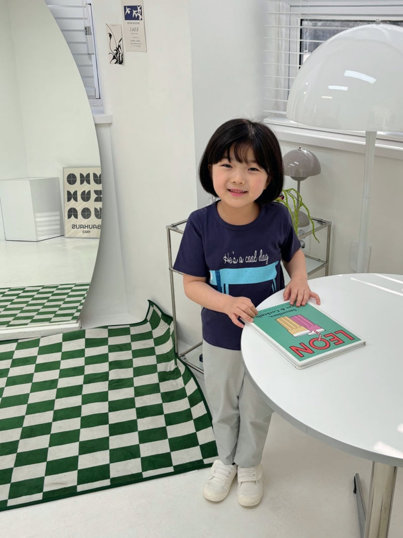 T.j - Korean Children Fashion - #designkidswear - Blue Puppy Short Sleeve Tee - 7