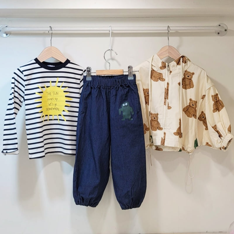 T.j - Korean Children Fashion - #designkidswear - Cactus Jeans Jogger Pants - 7