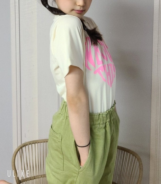T.j - Korean Children Fashion - #discoveringself - Neon Heart Tee - 10