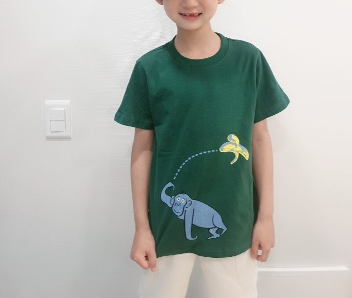 T.j - Korean Children Fashion - #fashionkids - Paul Monkey Tee - 3