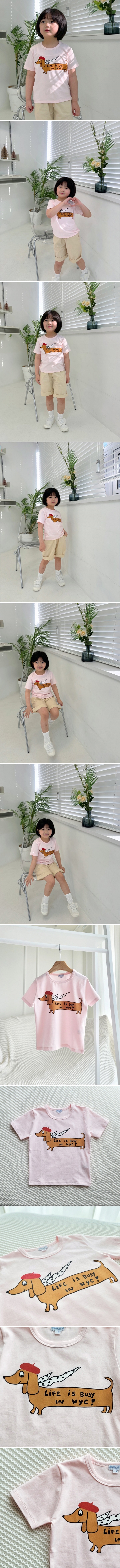 T.j - Korean Children Fashion - #fashionkids - New York Puppy Short Sleeve Tee