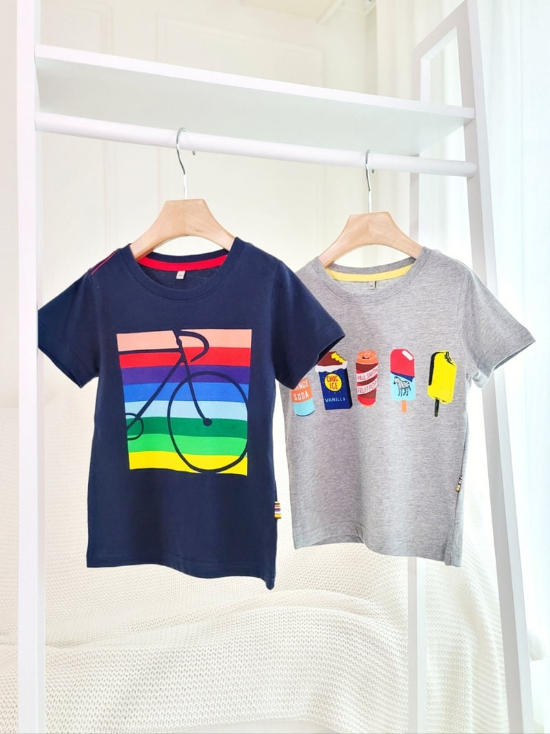 T.j - Korean Children Fashion - #kidsshorts - Paul Bicycle Tee - 3