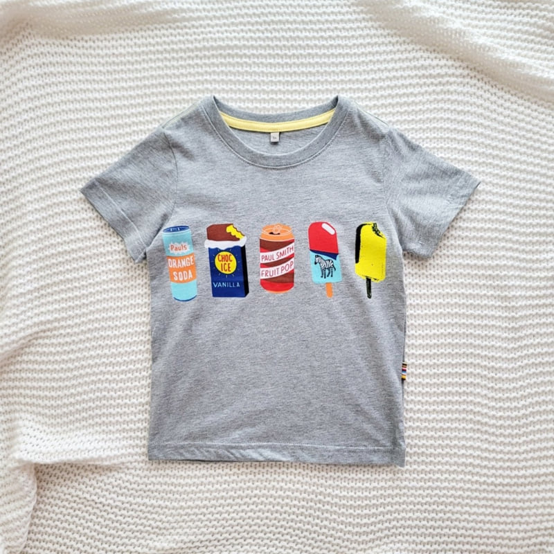 T.j - Korean Children Fashion - #kidsshorts - Paul Ice Cream Tee - 2