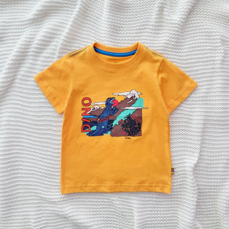 T.j - Korean Children Fashion - #kidsstore - Paul Mountaineering Dino Tee