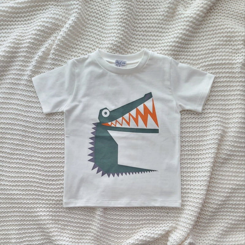 T.j - Korean Children Fashion - #kidzfashiontrend - Stella Big Crocodile Tee