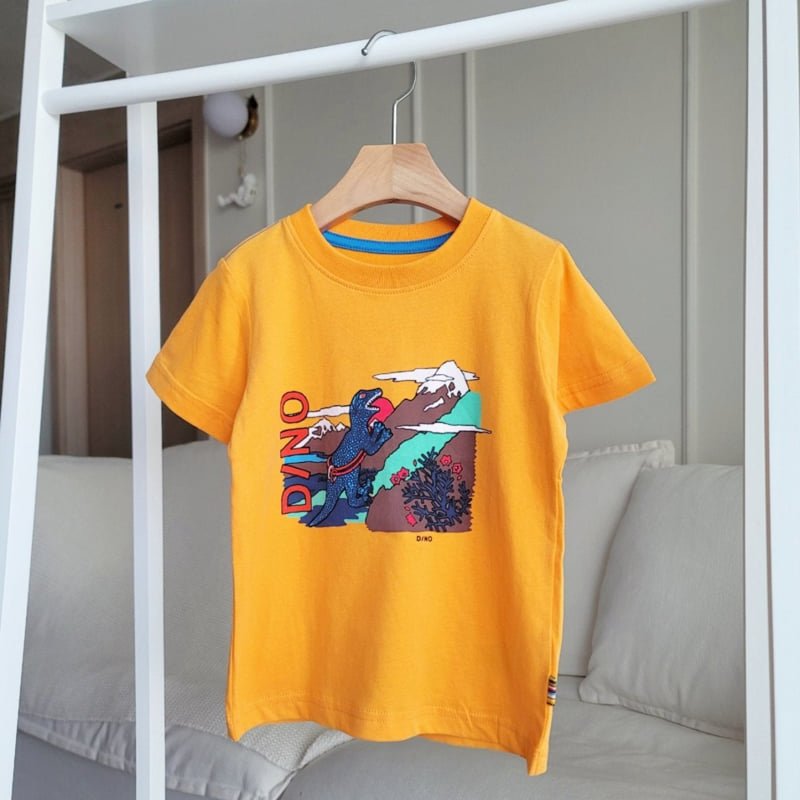 T.j - Korean Children Fashion - #Kfashion4kids - Paul Mountaineering Dino Tee - 4