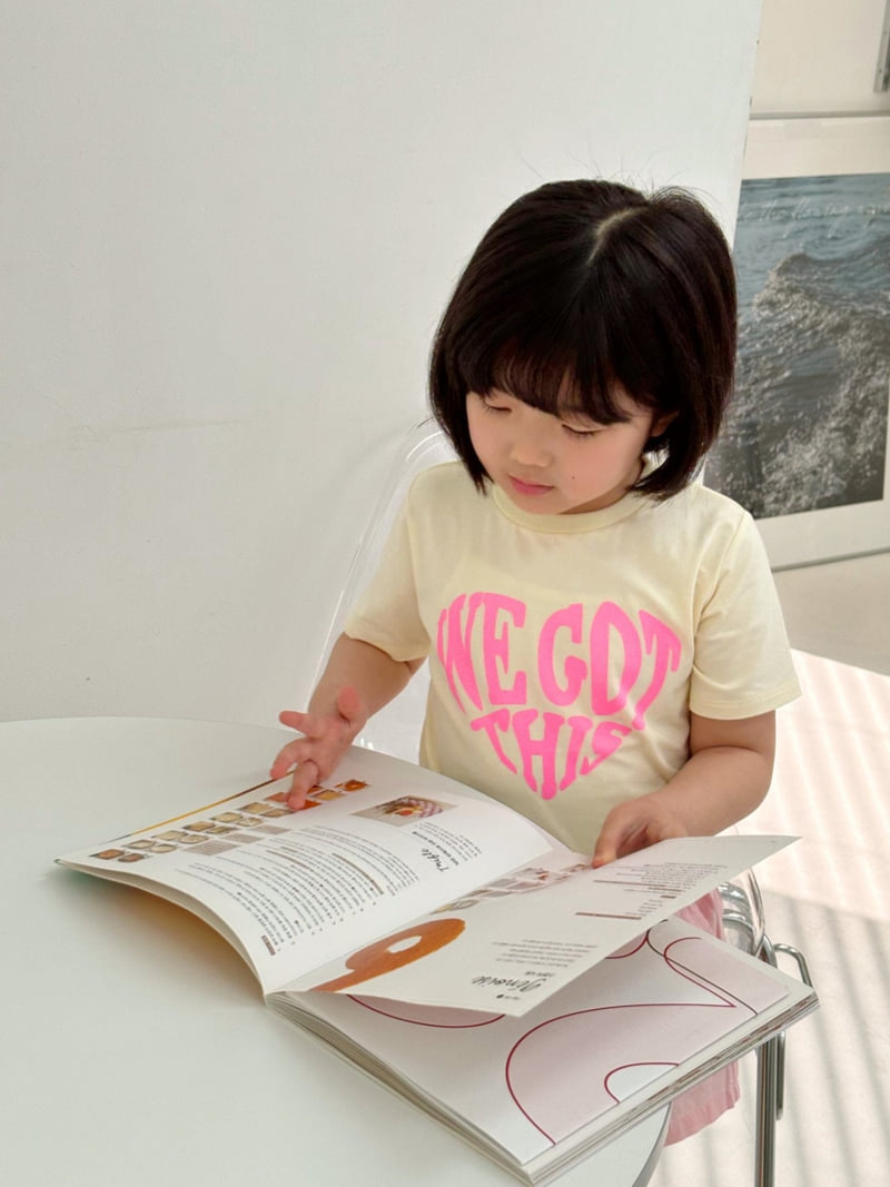 T.j - Korean Children Fashion - #magicofchildhood - Neon Heart Tee