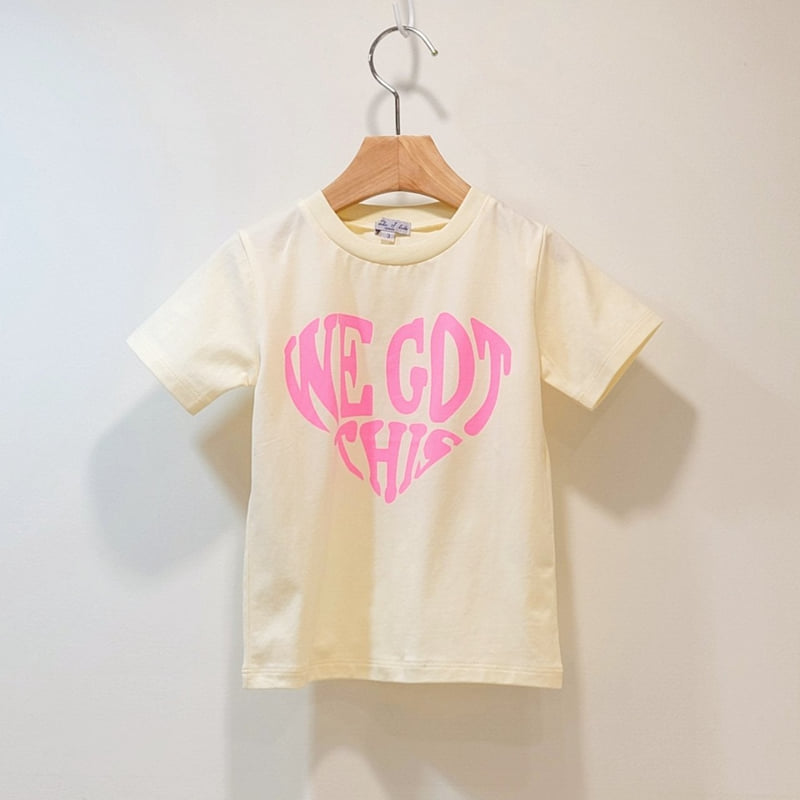 T.j - Korean Children Fashion - #minifashionista - Neon Heart Tee - 2