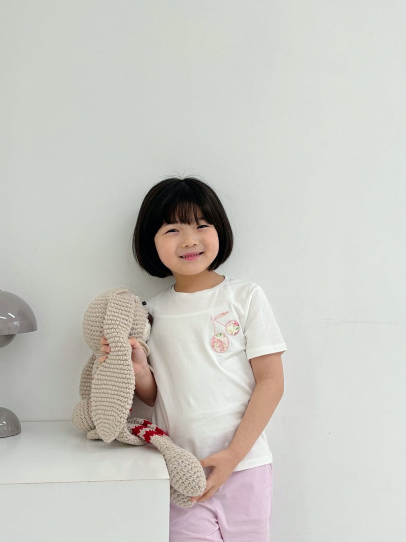 T.j - Korean Children Fashion - #stylishchildhood - Rose Patch Tee - 3