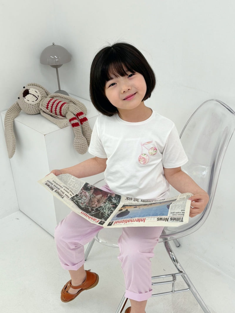 T.j - Korean Children Fashion - #toddlerclothing - Rose Patch Tee - 2