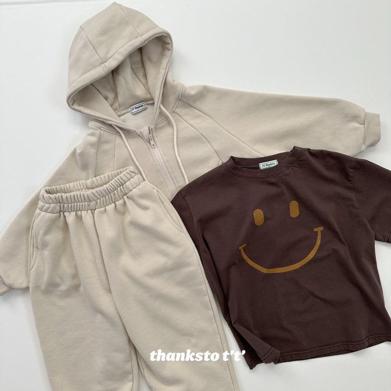 Thanksto TT - Korean Children Fashion - #discoveringself - Smile Tee (Junior) - 4
