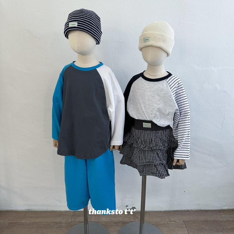 Thanksto TT - Korean Children Fashion - #magicofchildhood - Raglan Tee - 3