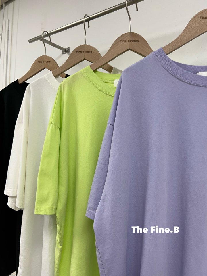 The Fine.b - Korean Women Fashion - #momslook - Fine Loose Fit Round Short Sleeve Tee
