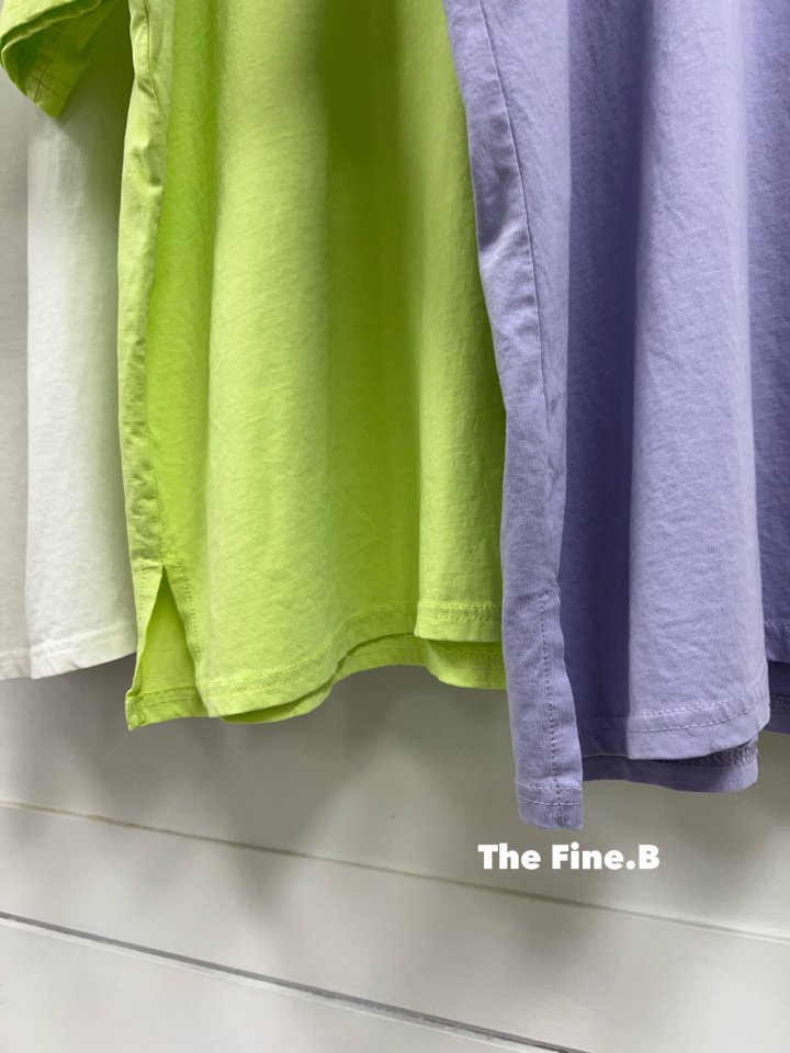 The Fine.b - Korean Women Fashion - #momslook - Fine Loose Fit Round Short Sleeve Tee - 3