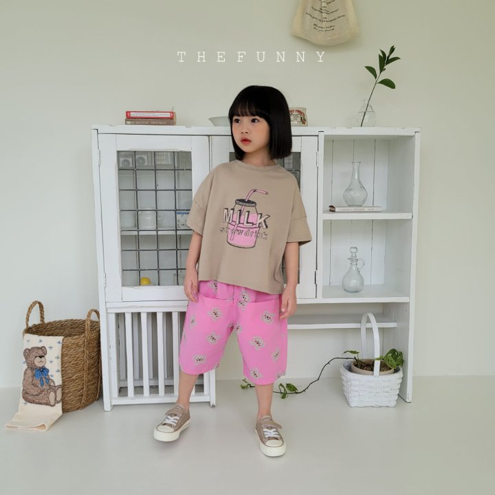 The Funny - Korean Children Fashion - #Kfashion4kids - Milk Semi Crop Tee - 6