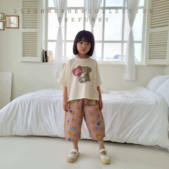 The Funny - Korean Children Fashion - #Kfashion4kids - Bear Box Semi Crop Tee - 8