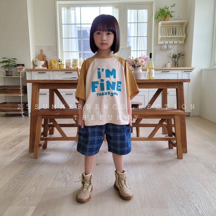 The Funny - Korean Children Fashion - #childofig - Check Denim Pants - 6