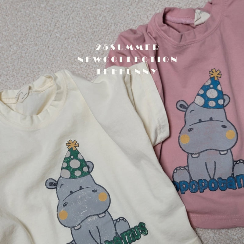 The Funny - Korean Children Fashion - #childofig - Hippo Tee - 11