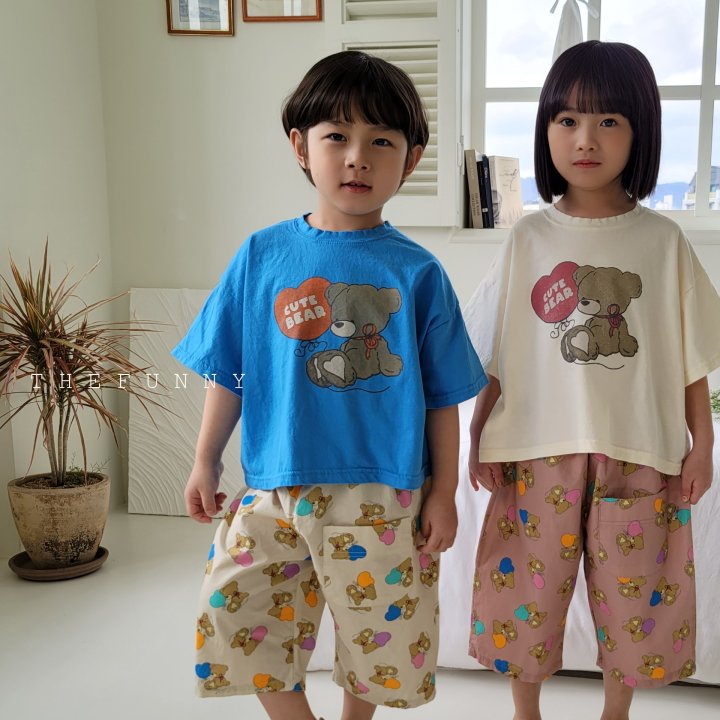 The Funny - Korean Children Fashion - #childrensboutique - Bear Box Semi Crop Tee