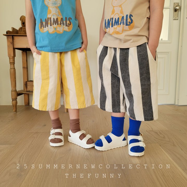 The Funny - Korean Children Fashion - #designkidswear - Line Pants - 2