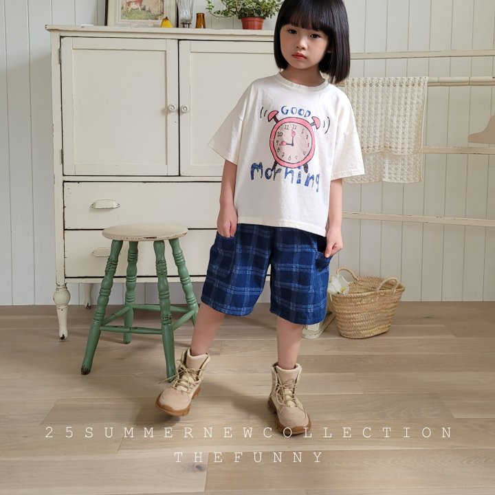 The Funny - Korean Children Fashion - #designkidswear - Check Denim Pants - 8
