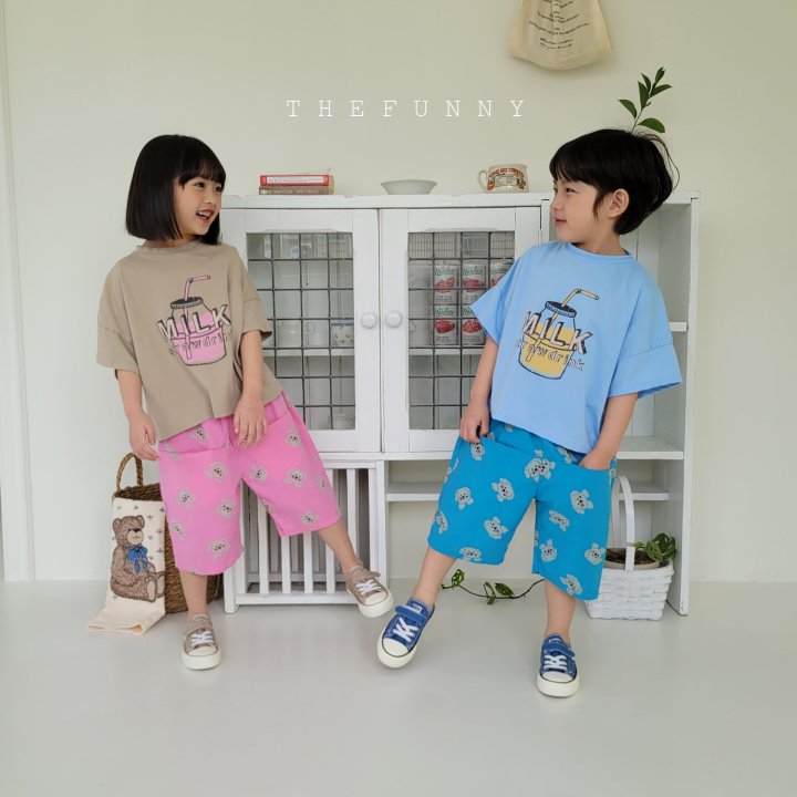 The Funny - Korean Children Fashion - #discoveringself - Milk Semi Crop Tee